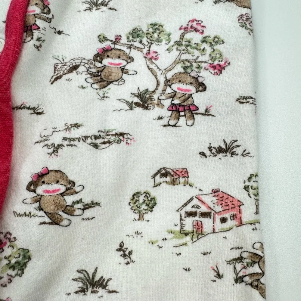 Baby Starters Baby Girl's Footie Pajamas with Frills & Bows 9M